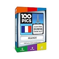 100 PICS France Game | Kids Games | Card Games & Fun Travel Games | Learning Resources | Card Games for Adults and Kids | Family Games | Flash Cards | Kids Travel | Ages 6+