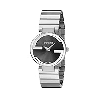 Gucci Interlocking Iconic-Bezel Black Dial Women's Watch(Model:YA133502)