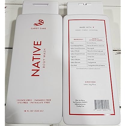 Native Body Wash - Candy Cane 18 FL OZ