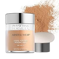 Physicians Formula Mineral Wear Talc-Free Loose Powder Medium Beige, Dermatologist Tested, Clinicially Tested