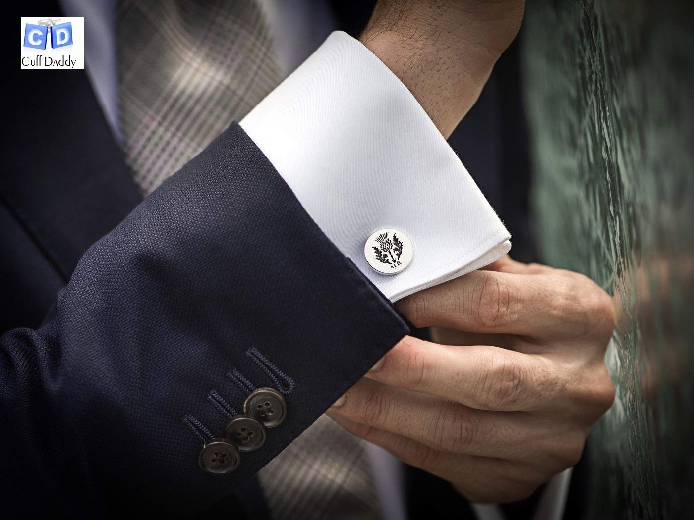 Cuff-Daddy Shimmering Crystal Siam Red Cufflinks with Presentation Box