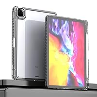 Tablet Case for Xiaomi Pad 6 11 inch, Shockproof Thin Flexible Transparent Back Case Smart Cover for Tablet Black