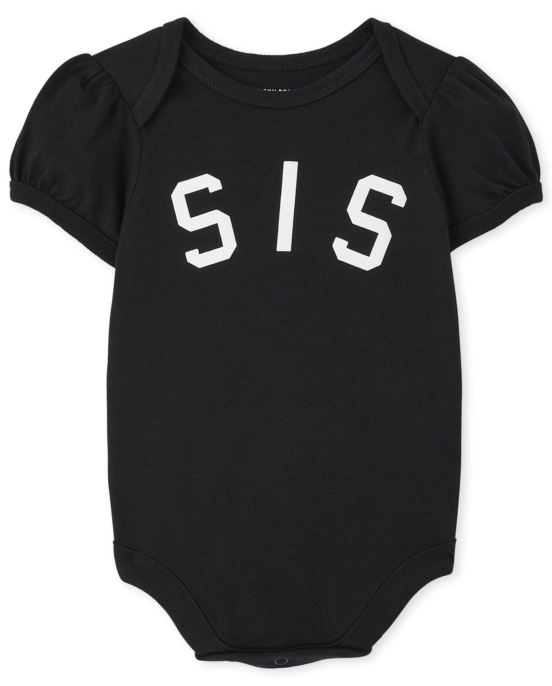 The Children's Place Baby Short Sleeve 100% Cotton Family Bodysuits, Sis
