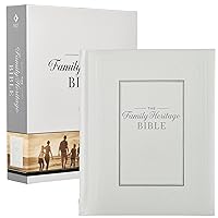 NLT Family Heritage Bible, Large Print Family Heirloom Devotional Bible for Study, New Living Translation Holy Bible Vegan Leather Hardcover, Additional Interactive Content, White NLT Family Heritage Bible, Large Print Family Heirloom Devotional Bible for Study, New Living Translation Holy Bible Vegan Leather Hardcover, Additional Interactive Content, White Hardcover