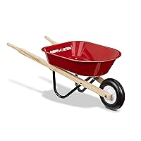 Radio Flyer Kid's Wheelbarrow, Red Toy Wheelbarrow for Children