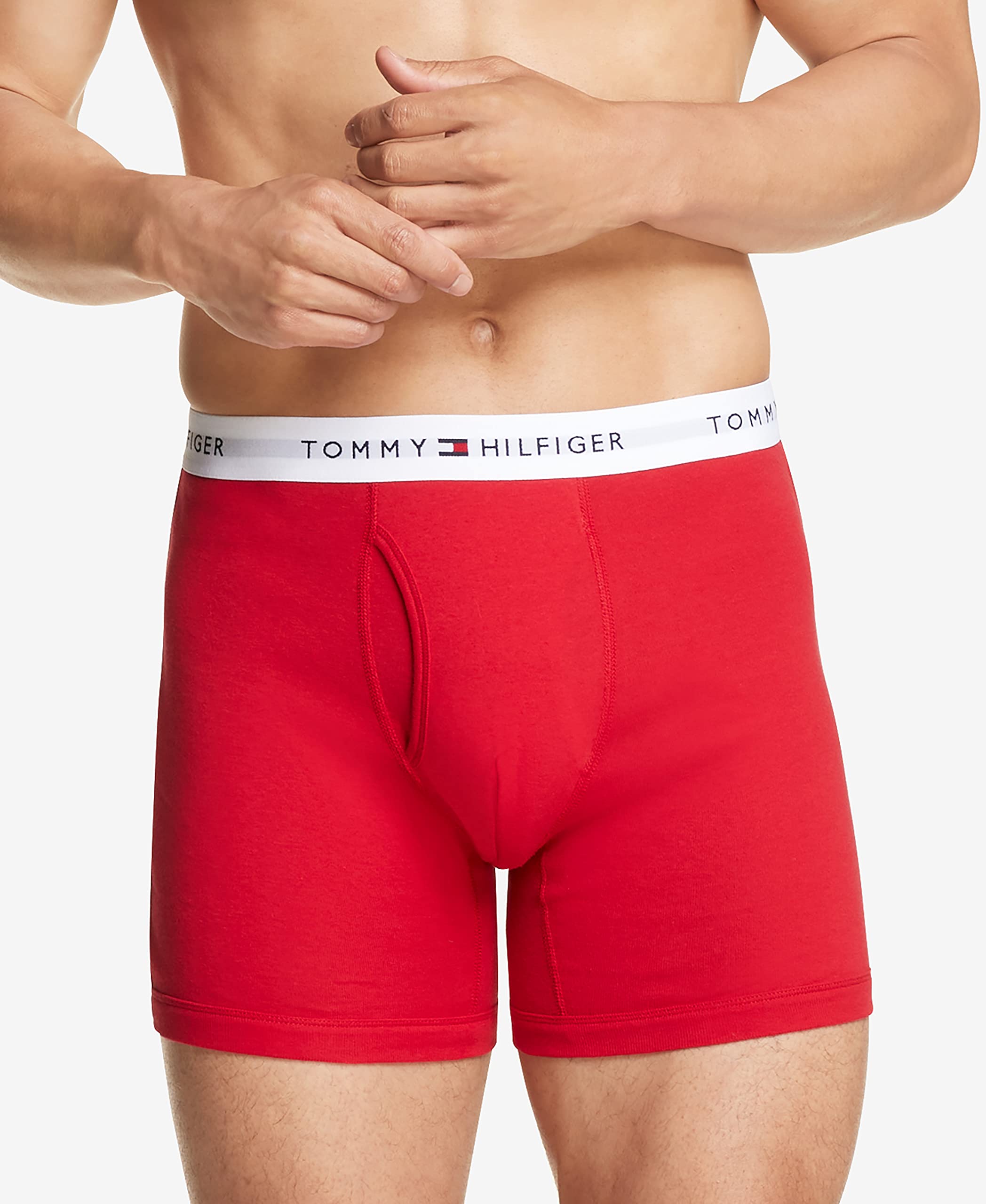 Mua Tommy Hilfiger Men's Underwear Multipack Cotton Classics Boxer Briefs,  Mahogany, Medium trên Amazon Mỹ chính hãng 2023 | Giaonhan247