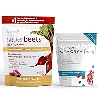 SuperBeets Heart Chews Advanced & Memory + Focus Chews