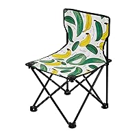 Bananas Leaves Folding Portable Camping Chairs for Women and Men Lightweight Travel Chairs Ergonomically Designed Beach Chair for Picnic Camp Beach Travel