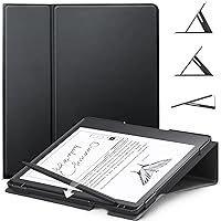 E NET-CASE Case for Kindle Scribe 10.2 inch 2022 Released, Multi-Viewing Adjustable 360 Degree Rotating Stand Cover for Kindle Scribe 10.2”, Auto Sleep/Wake with Pen Holder, (Black)