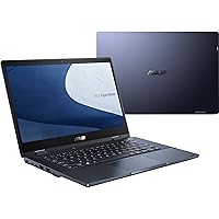 ASUS ExpertBook B3 Thin & Light Flip Business Laptop, 14” FHD, Core i7-1165G7, 512GB SSD, 16GB RAM, All Day Battery, Enterprise-Grade Video Conference, NumberPad, Win 10 Pro, B3402FEA-XH74T, Black