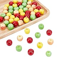 CHGCRAFT 60Pcs 4 Styles Foam Fruit Artificial Mini Apple, Fake Apple for Home Kitchen Photography Party Decoration, 19-21mm