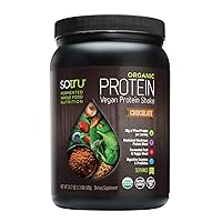 Organic Vegan Protein Powder - Whole Food, Plant Based Protein Powder with Green Superfoods, Enzymes & Probiotics - USDA Certified Organic, Non-GMO, Gluten-Free - Chocolate 18.5 oz, 21 Servings