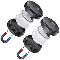 2 Pack Magnet AirTag Holder,IPX8 Waterproof Case AirTag Sticker Bike Mount,Compatible with Apple AirTag丨Strong Neodymium Magnet,Easy Installation for Car,Utility Trailer,Bike,Metal Surfaces etc.