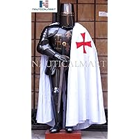 NauticalMart Medieval Templar Full Suit of Armor Dark Knight Costume - LARP