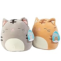 Squishmallows Original 8-Inch Assorted Cat Plush - Receive 1 of 2 Styles - Official Jazwares Plush - Collectible Soft & Squishy Stuffed Animal Toy - Add to Your Squad - Gift for Kids, Girls & Boys