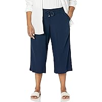 EVANS Women's Plus Size Wide Leg Crop Pant