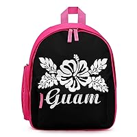Hibiscus Flowers Guam Cute Backpack Small Daily Casual Daypack Travel Bag with Adjustable Strap Graphic Print