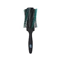 Wet Brush Smooth & Shine Round Brush - For Thick to Coarse Hair - A Perfect Blow Out with Less Pain, Effort and Breakage - Spiral Bristle Design Creates Smoother Styles, Black