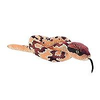 Wild Republic Snakes Eco Eastern Cottonmouth, Stuffed Animal, 54 Inches, Plush Toy, Fill is Spun Recycled Water Bottles, Eco Friendly