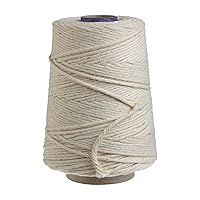 Butchers Cooking Twine, Made of Heavy-Weight Natural Cotton, Perfect for Meat Trussing and Food Prep, 500 ft Cone, Pack of 1