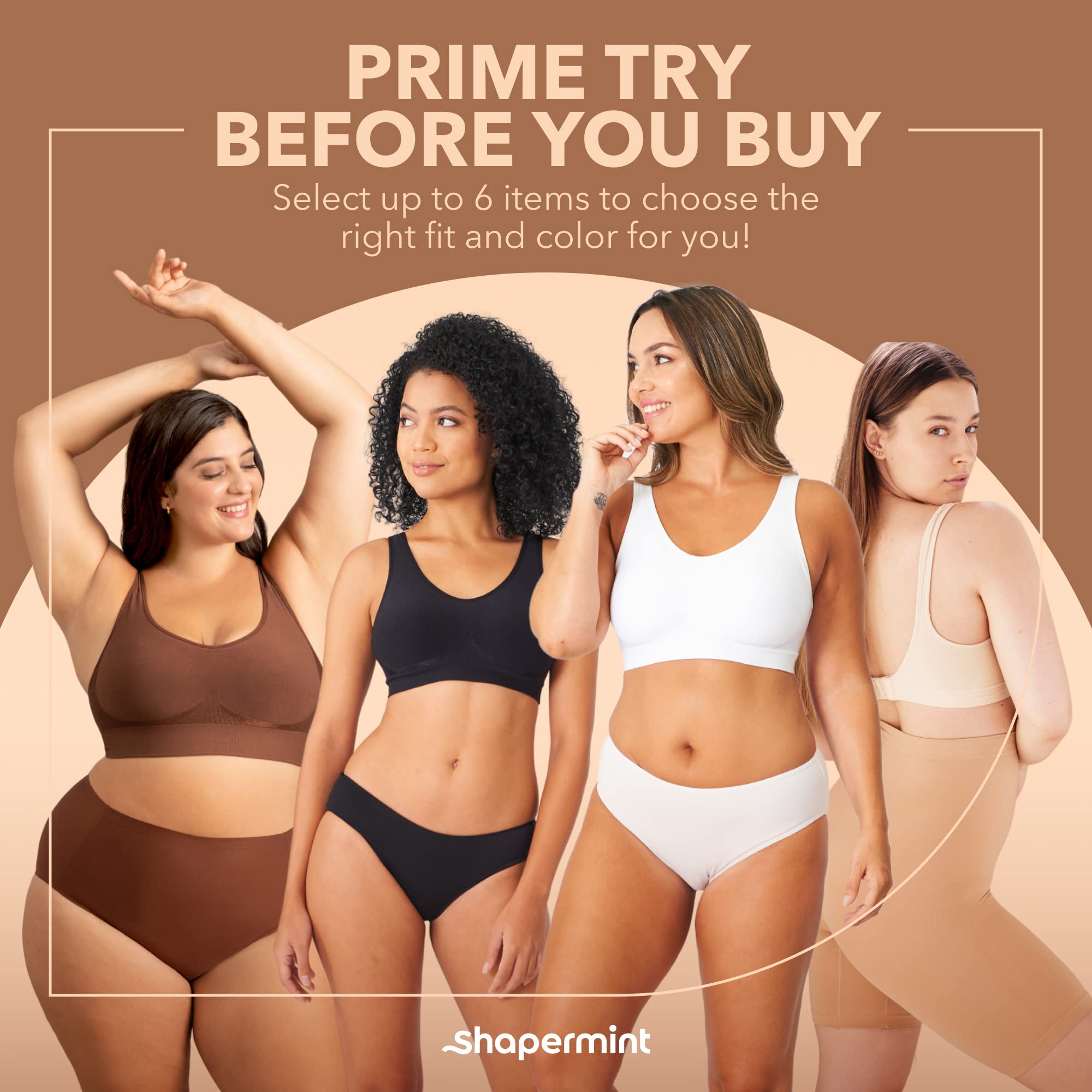 Shapermint Compression Wirefree High Support Bra for Women Small to Plus Size Everyday Wear, Exercise and Offers Back Support