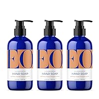 EO Liquid Hand Soap, 12 Ounce (Pack of 3), Orange Blossom and Vanilla, Organic Plant-Based Gentle Cleanser with Pure Essential Oils