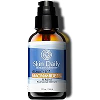 SkinDaily Niacinamide Serum for Face -1oz- Vitamin B3 Pore Minimizer Dermatologist Recommend Concentration - Targets Aging Skin, Wrinkles, Dark Spots - Superior Moisturizer and Skin Brightening