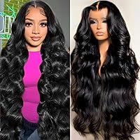 26 Inch 13x6 Lace Front Wigs Human Hair 200 Density Body Wave HD Lace Front Wigs Human Hair Pre Plucked Natural Color Glueless Wig 100% Virgin Human Hair Lace Front Wigs for Women