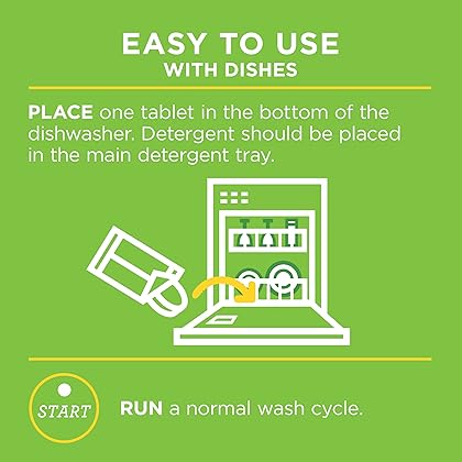 Affresh Dishwasher Cleaner, Helps Remove Limescale and Odor-Causing Residue, 6 Tablets