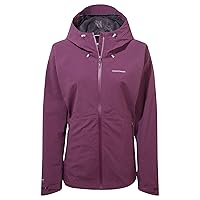 Craghoppers Women's Anza Waterproof Jacket. Windproof and Breathable Rain Coat Hood, Ideal for Hiking and Commute