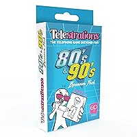 Telestrations 80s/90s Expansion Pack | Featuring 600 Totally Awesome Words, Phrases, and References | Great New Addition to Telestrations Party Game