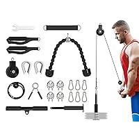 Pulley Weight System Gym - Compact Home Fitness Equipment for Full-Body Workouts - Heavy Duty Material M7, M9 Buckles - Adjustable Resistance Cable