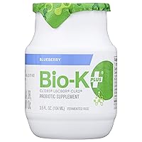 Bio-K Plus, Probiotic Fermented Rice Blueberry Organic, 3.5 Fl Oz (Pack of 1)