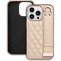 Case for iPhone 14/14 Plus/14Pro/14 Pro Max,Soft TPU Phone Cover,Shockproof Wrist Strap Case,for Women Girls Protective Case Cover (Color : Beige, Size : 14 6.1