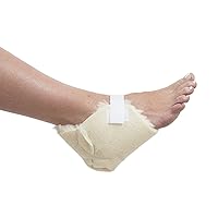 Essential Medical Supply Sheepette Synthetic Sheepskin Soft Heel Protectors with Securing Strap