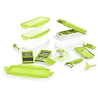 Nicer Dicer Plus | 18 Pieces | Kiwi | All-Purpose Cutter | Fruit and Vegetable Cutter, 23 x 9 x 13 cm (A33883)