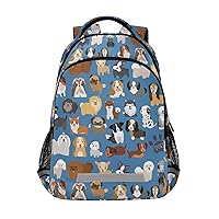 Cute Dog And Puppy Backpacks Travel Laptop Daypack School Book Bag for Men Women Teens Kids