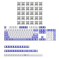 EPOMAKER Bunny 134 Keys Cherry Profile PBT Dye Sublimation Keycaps Set with Wisteria Linear Switches Set