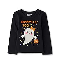 The Children's Place Baby Girls' and Toddler Halloween Long Sleeve Graphic T-Shirt