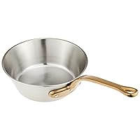 Endoshoji ATC22024 Professional Super Denge, Taper Pan, 9.4 inches (24 cm), Stainless Steel Pot for Induction Cookers, Made in Japan