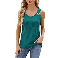 Womens Lace Tank Top Halter Neck Sleeveless Camisoles Summer Relaxed Fit Casual Flowy Vests T-Shirt