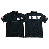 Men's Security Polo Shirt with American Flag
