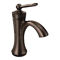 Moen 4500ORB Wynford One-Handle High-Arc Bathroom Faucet with Drain Assembly, Oil Rubbed Bronze , Oil-Rubbed Bronze