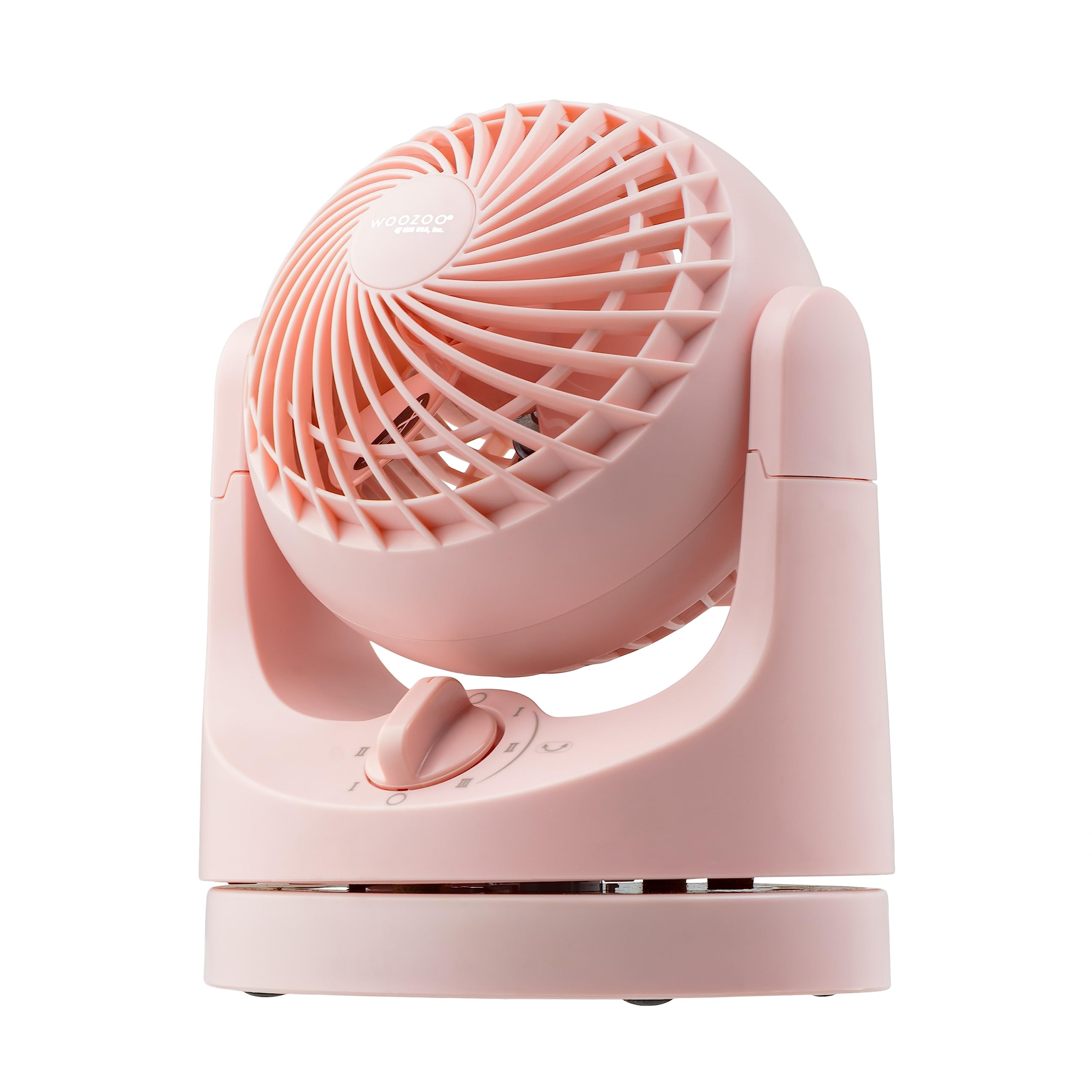 IRIS USA WOOZOO Oscillating Vortex Fan, Remote Equipped 3-in-1 Fan w/Timer/Multi Oscillation/Air Circulator/ 3 Speed Settings, Small, Pink
