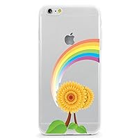 Printed TPU Soft Silicone Case for Apple iPhone Samsung Galaxy Floral Summer LGBT Rainbow Sunflower for iPhone 6 or iPhone 6s Color Ink on Clear Case