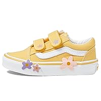 Vans Unisex-Child Old Skool V Flower (Little Kid) Sneaker