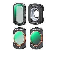K&F Concept Magnetic Effect & ND & CPL Filter Set & Wide-Angle Lens Compatible with DJI Osmo Pocket 3, CPL Black Diffusion 1/4 ND2-32 Filters, HD Optical Glass/Multi-Coated