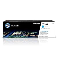 206A Cyan Toner Cartridge | Works with HP Color LaserJet Pro M255, HP Color LaserJet Pro MFP M282, M283 Series | W2111A