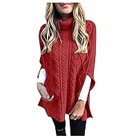 RMXEi Women's Autumn and Winter Pullover Striped Patchwork V-Neck Plus Size Knitted