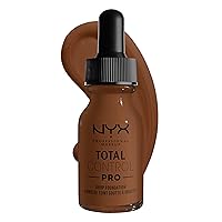 NYX PROFESSIONAL MAKEUP Total Control Pro Drop Foundation, Skin-True Buildable Coverage - Mocha